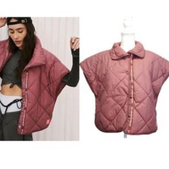 FP Movement Chill Out PrimaLoft Poncho Quilted Puffer Vest NWT One size - Picture 1 of 13